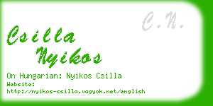 csilla nyikos business card